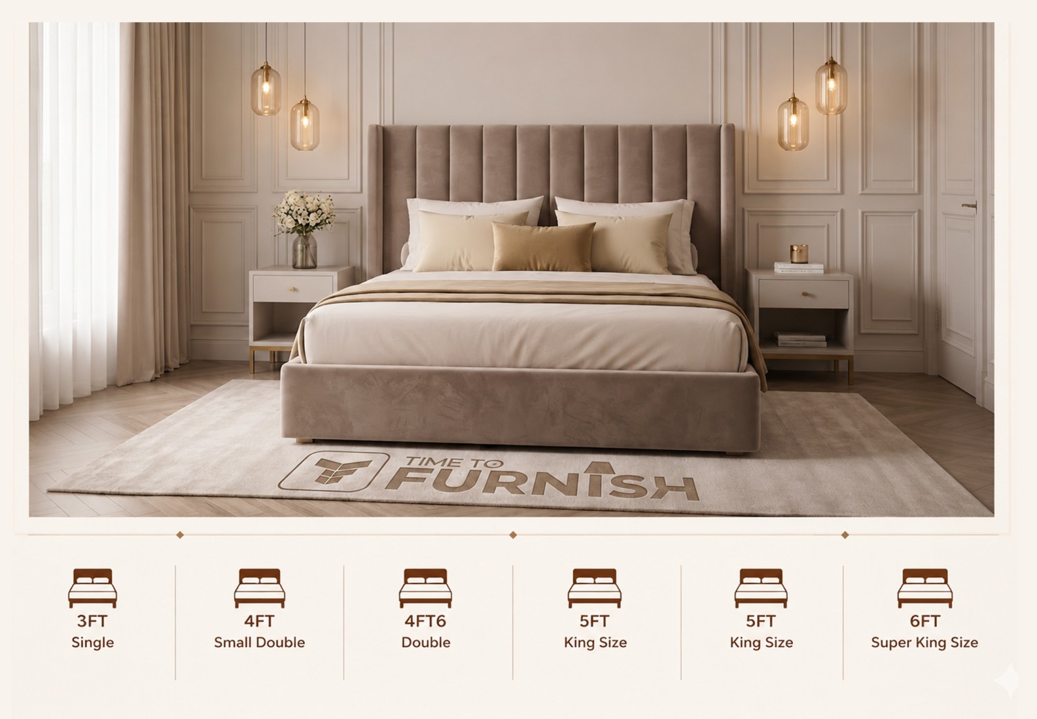 Kelowna Bed with Optional Ottoman Storage  TTF278
