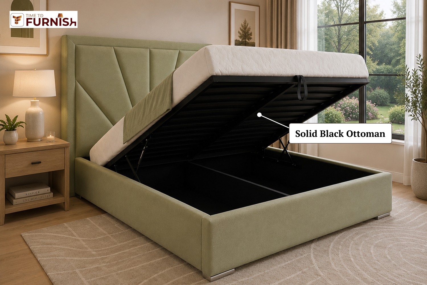 Layla Dream Bed with Optional Ottoman Storage  TTF288