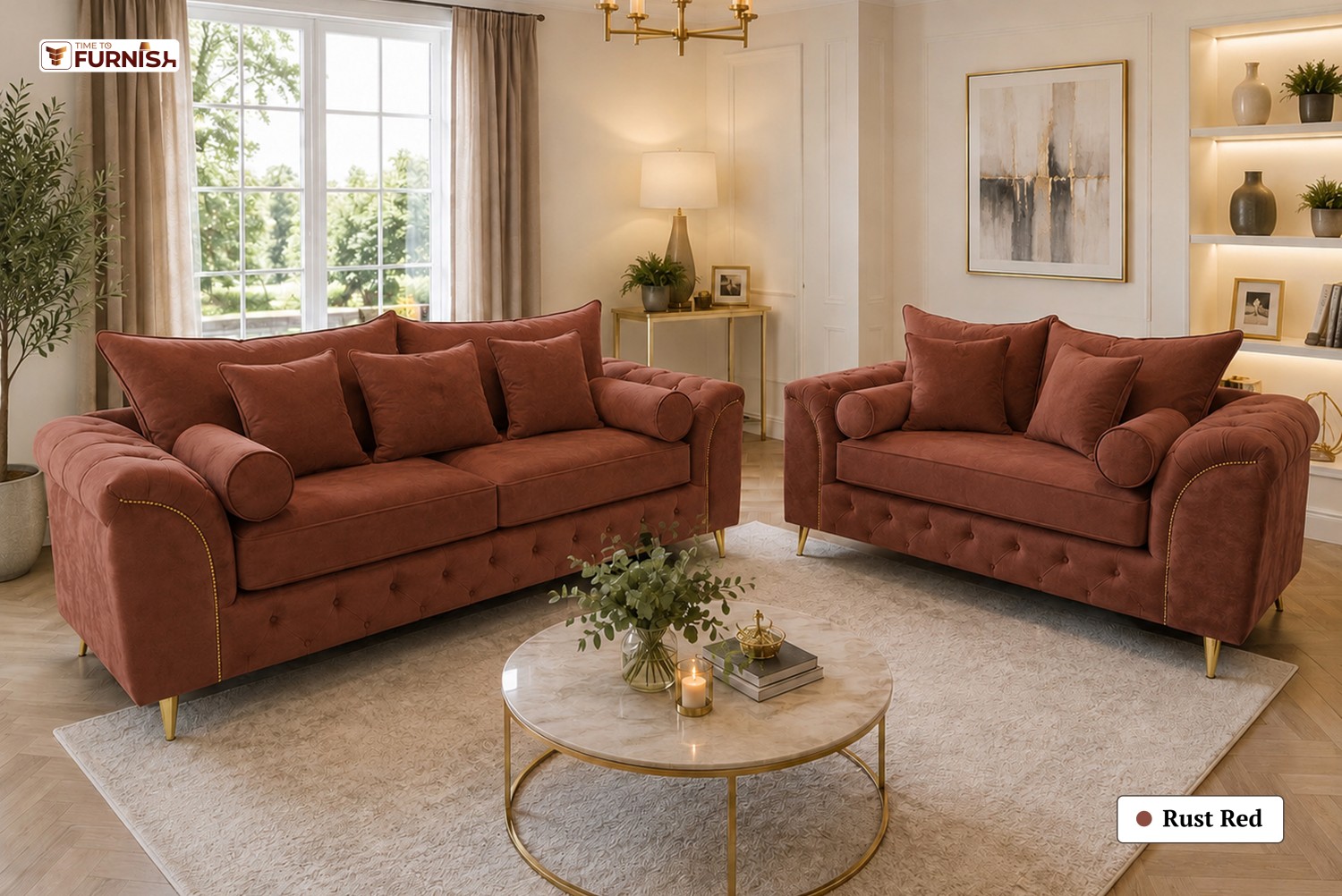 TTF-S-Sultana2628 Fabric Corner Sofa