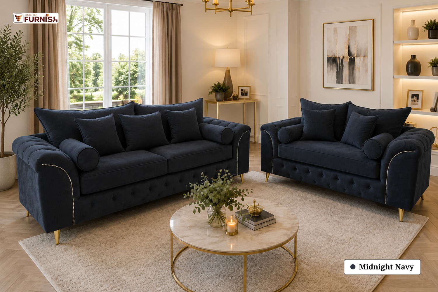 TTF-S-Sultana2628 Fabric Corner Sofa