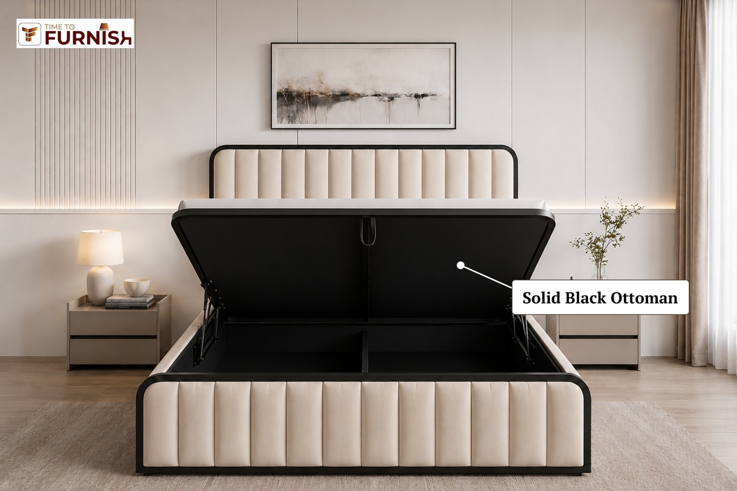 Kingston Bed with Optional Ottoman Storage  TTF281