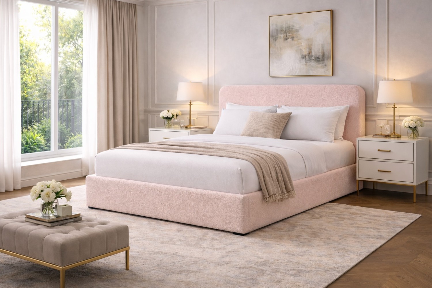 Lux Bed with Optional Ottoman Storage