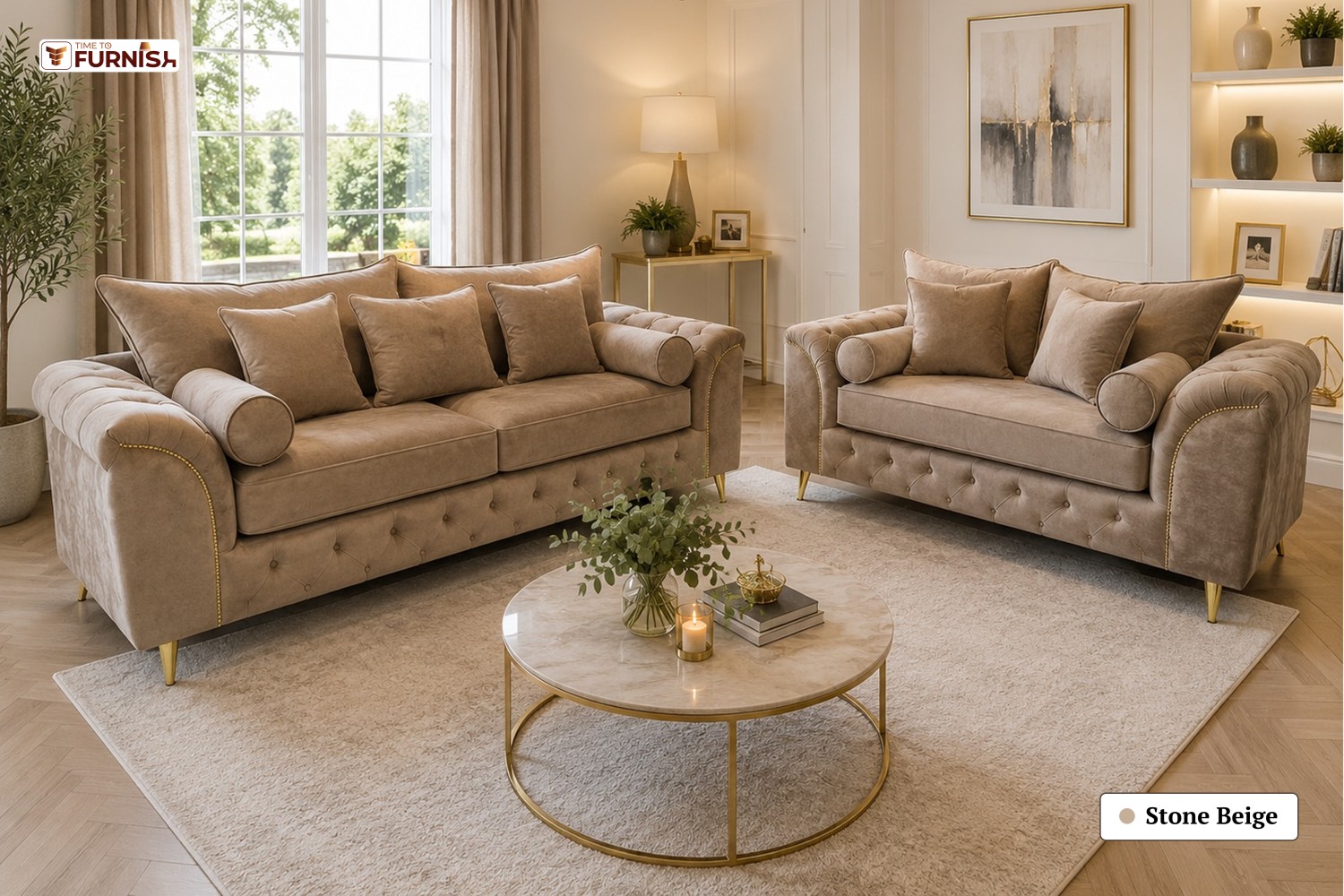 TTF-S-Sultana2628 Fabric Corner Sofa
