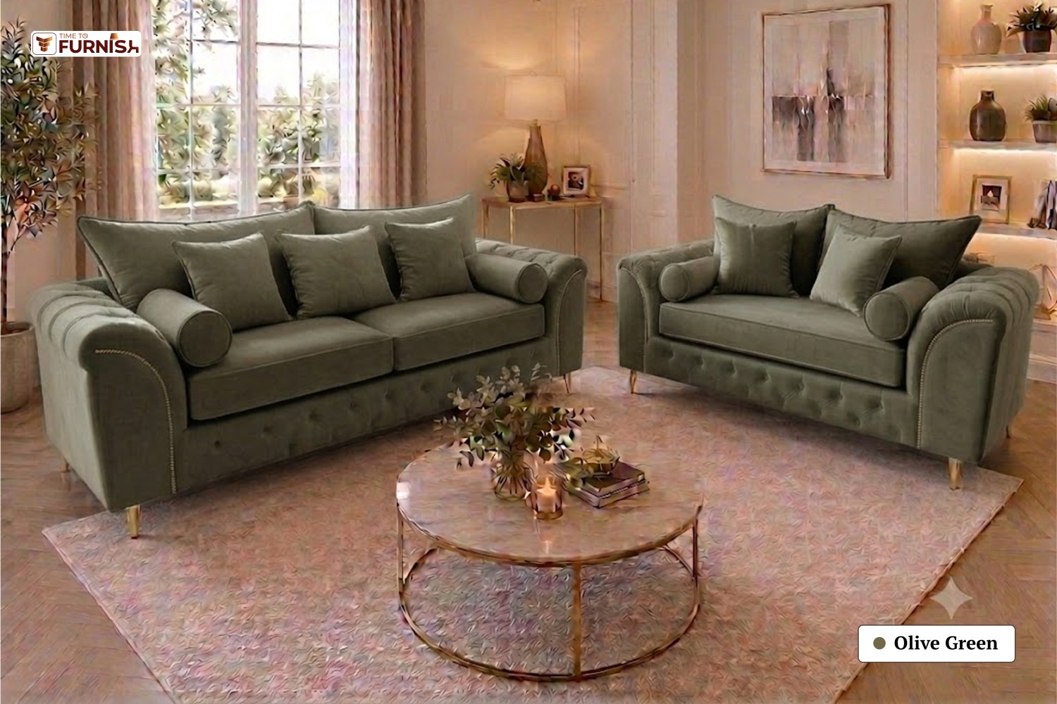TTF-S-Sultana2628 Fabric Corner Sofa
