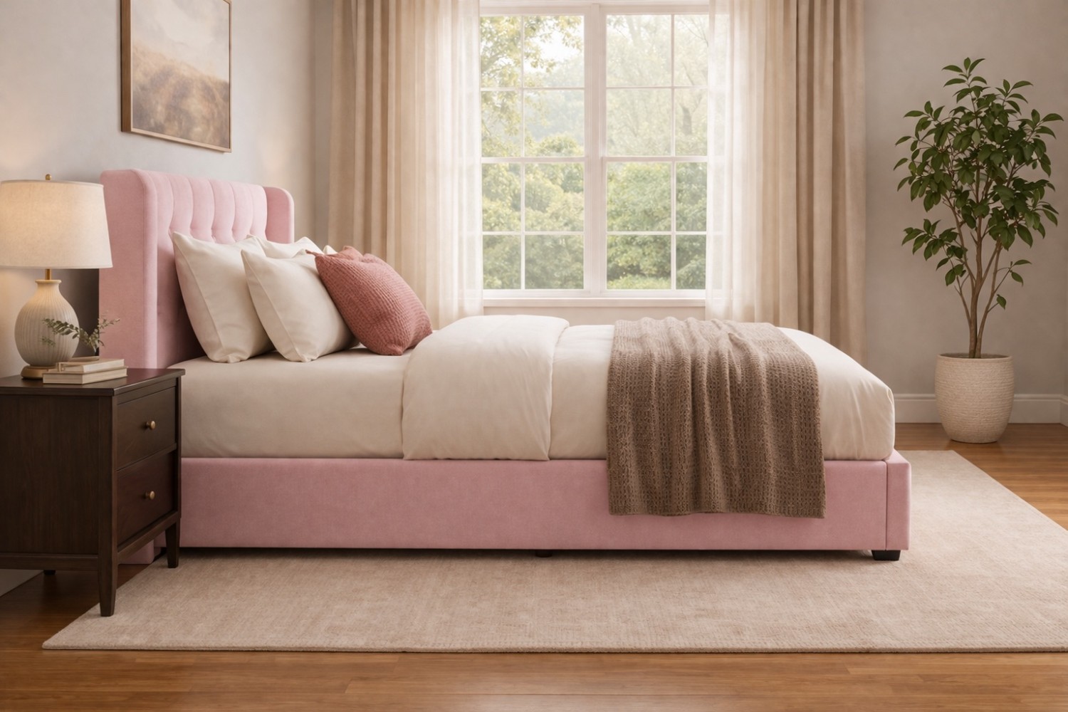 Aurora Bed with Optional Ottoman Storage