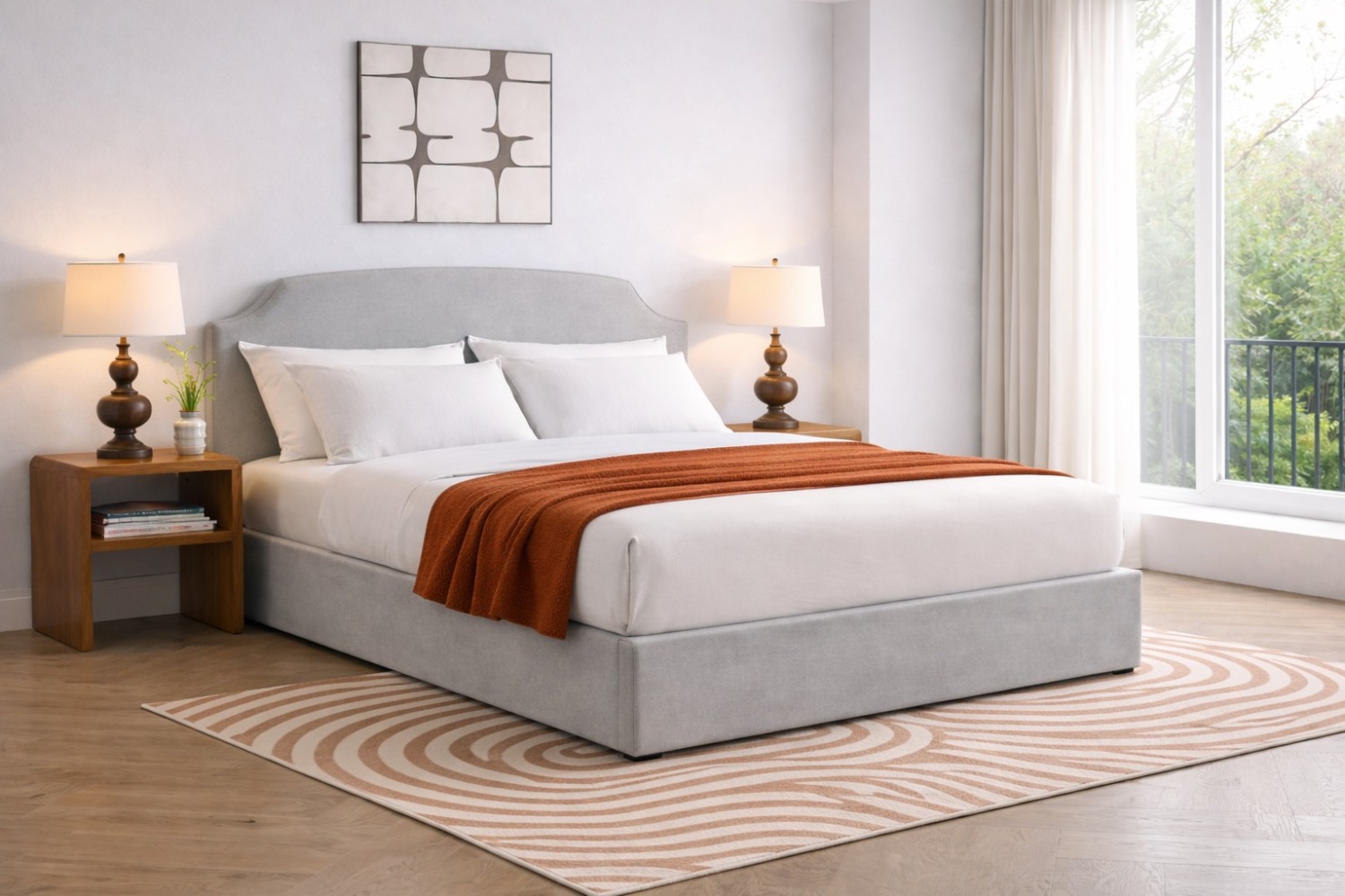 Harmony Base Bed with Optional Ottoman Storage