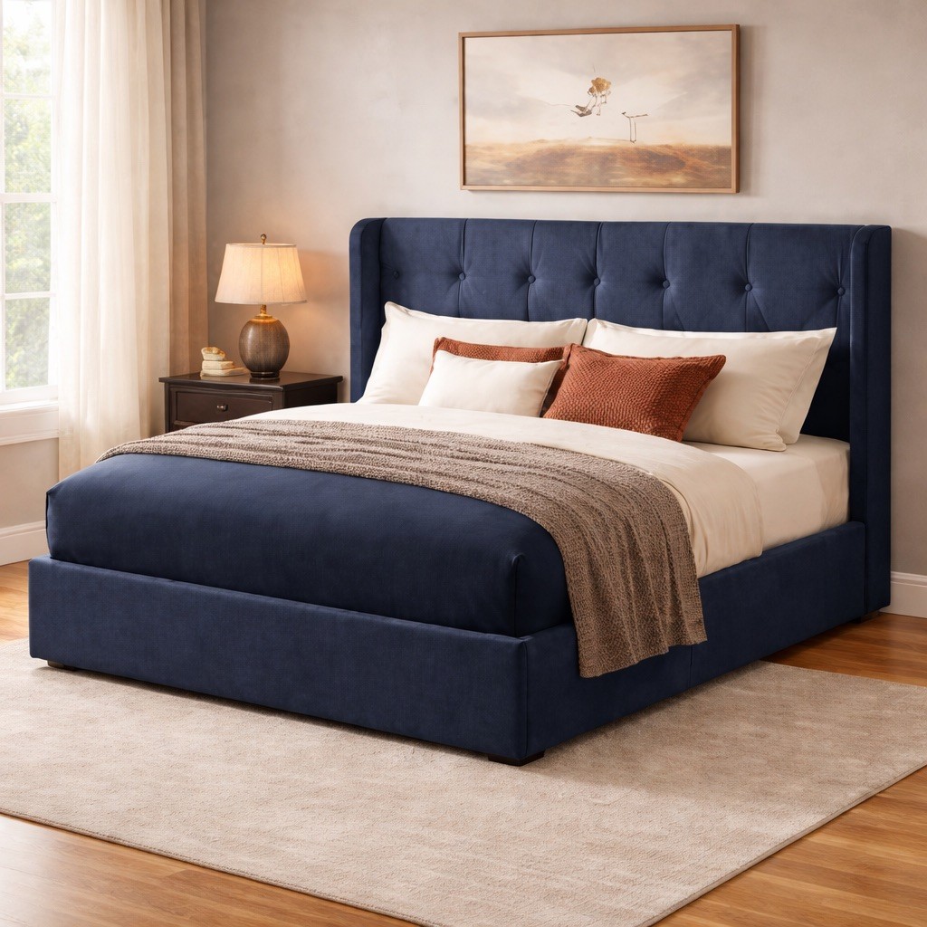 Aurora Bed with Optional Ottoman Storage