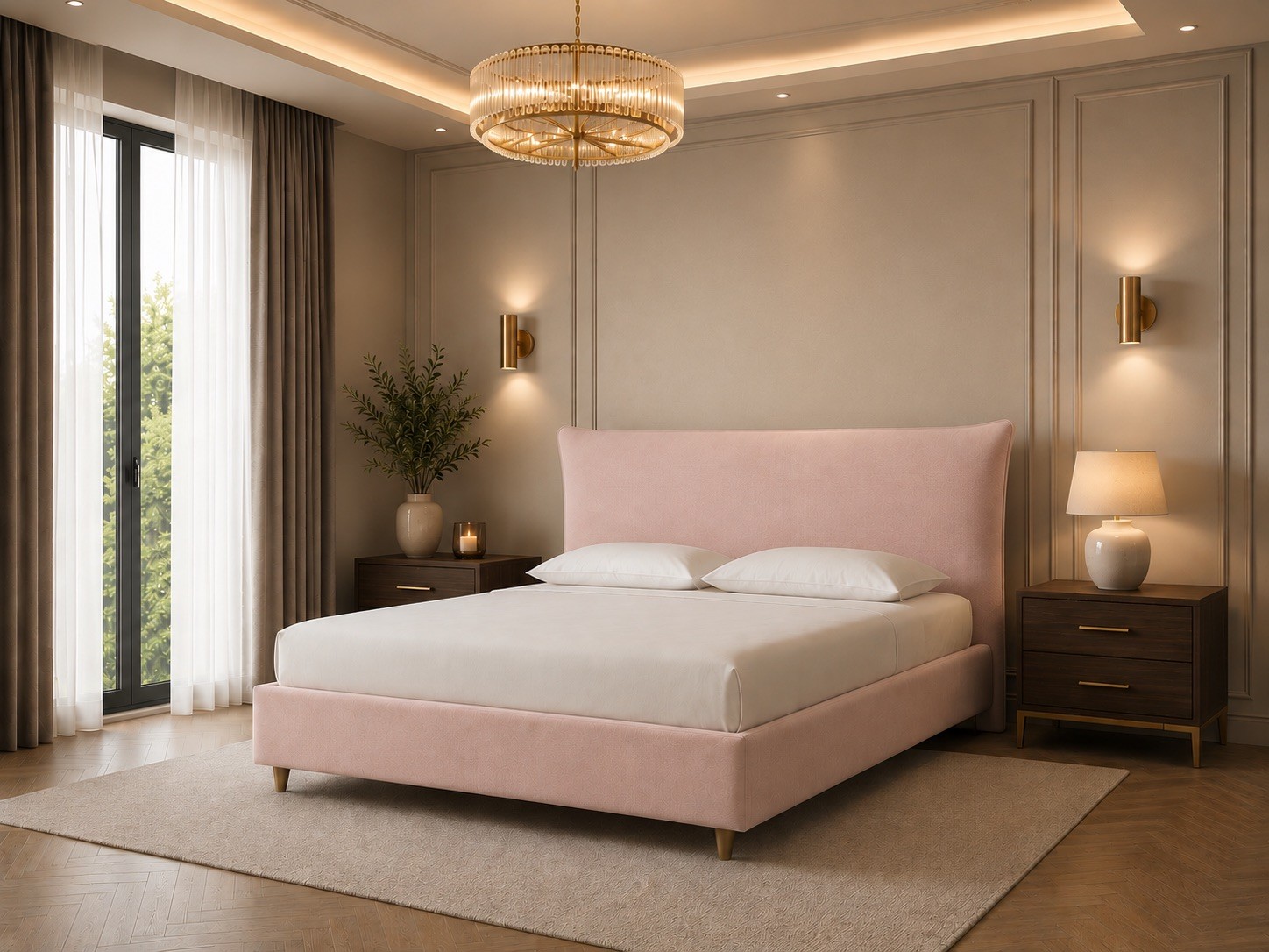 West Coast Bed with Optional Ottoman Storage