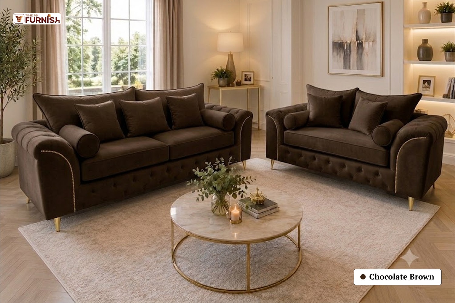 TTF-S-Sultana2628 Fabric Corner Sofa