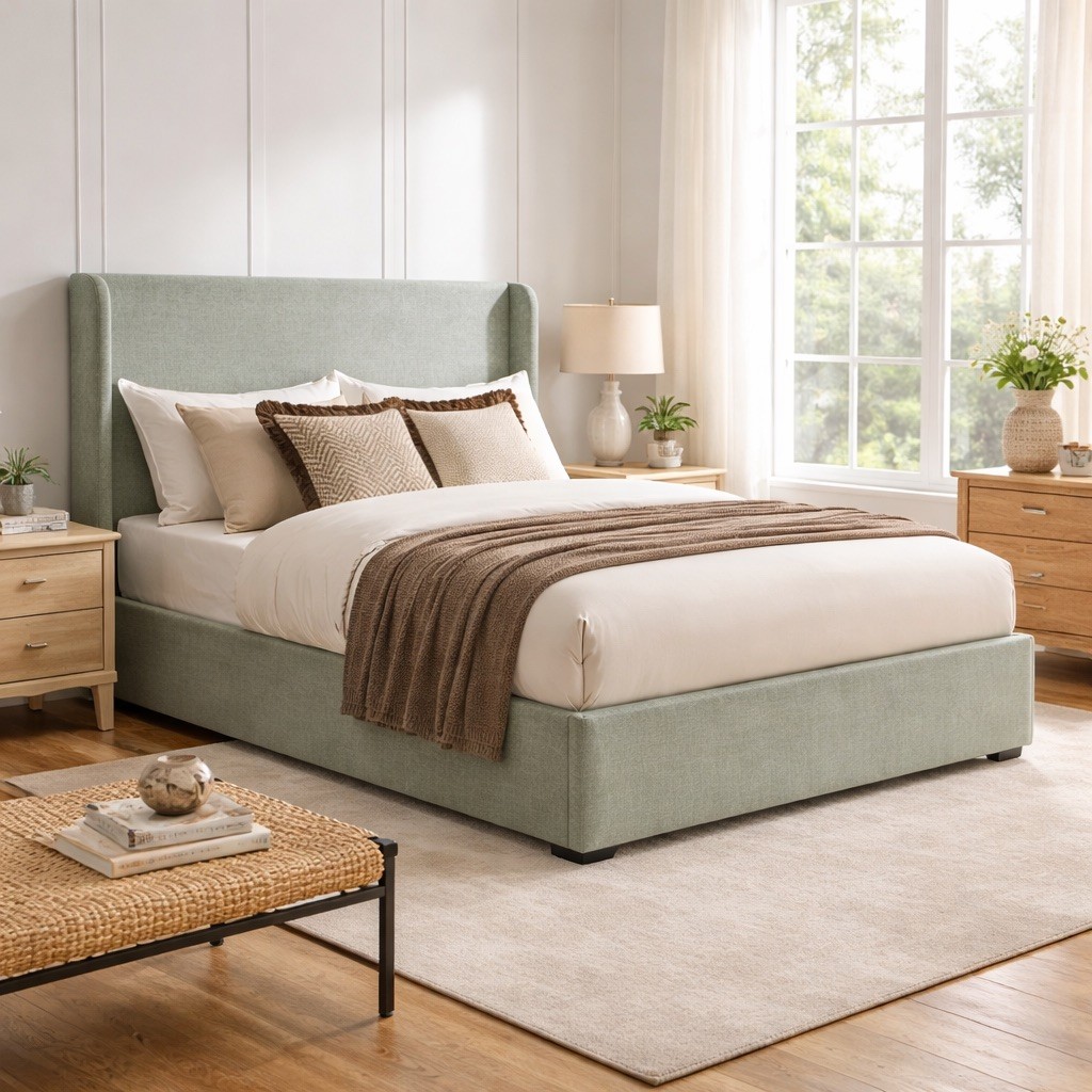 Alice Coast Bed with Optional Ottoman Storage