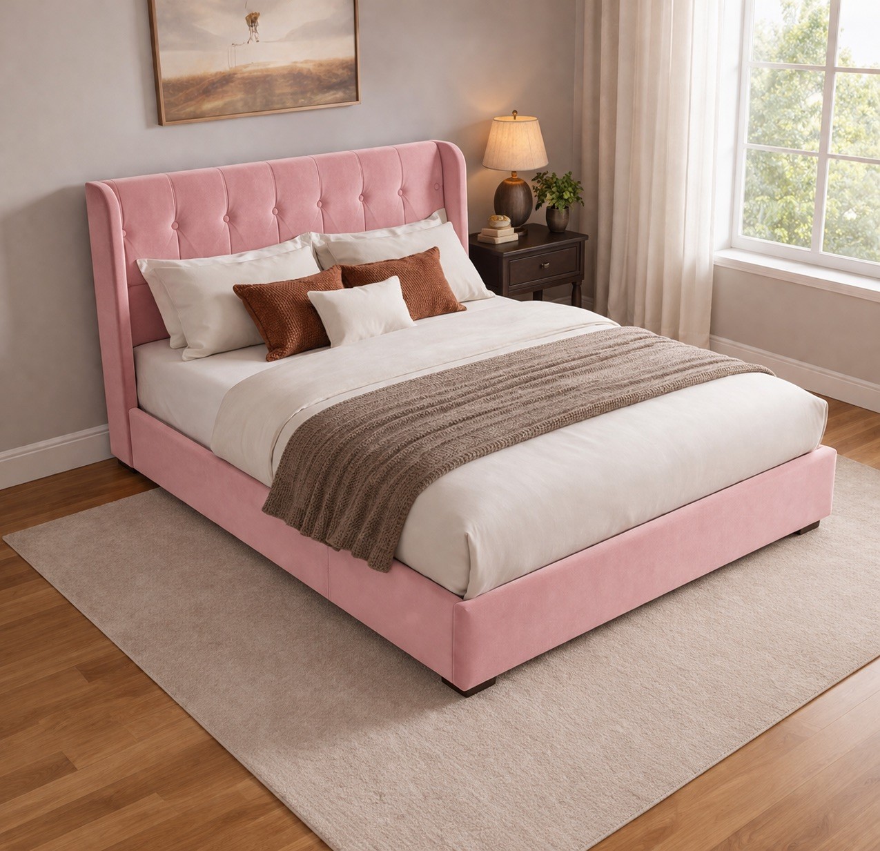 Aurora Bed with Optional Ottoman Storage