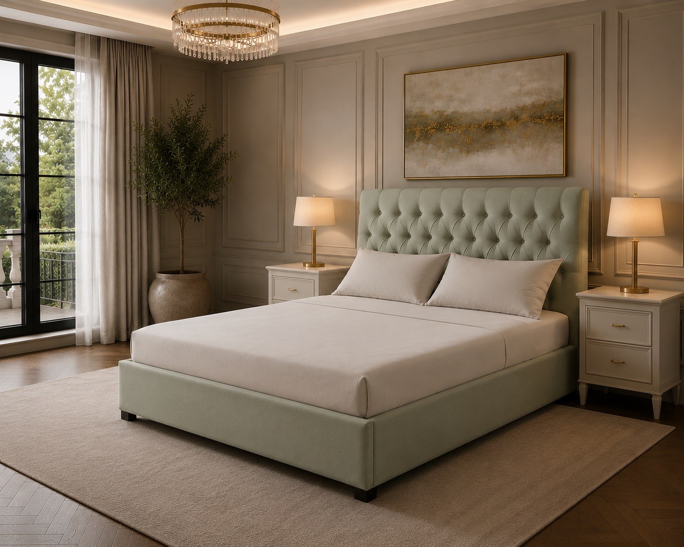 Anoop Derby Bed with Optional Ottoman Storage