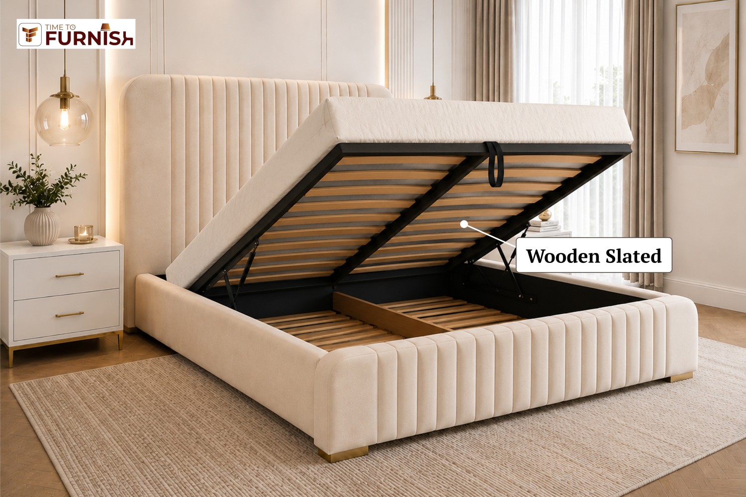 Jannah Supreme Bed with Optional Ottoman Storage  TTF288