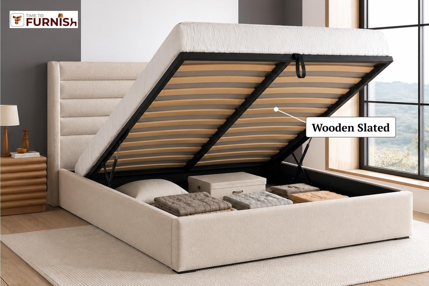 Majestic Bed with Optional Ottoman Storage  TTF283