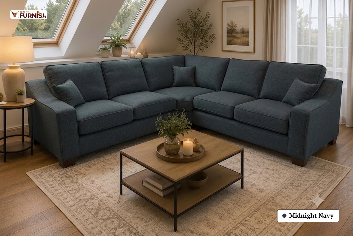 TTF-S-Safiya2631 Luxury Fabric Sofa  Sofa Only (Coffee Table Not Included)