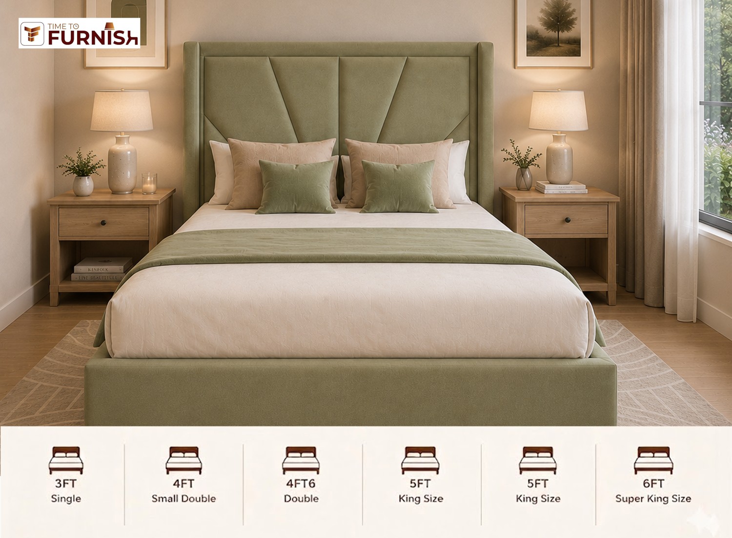 Layla Dream Bed with Optional Ottoman Storage  TTF288