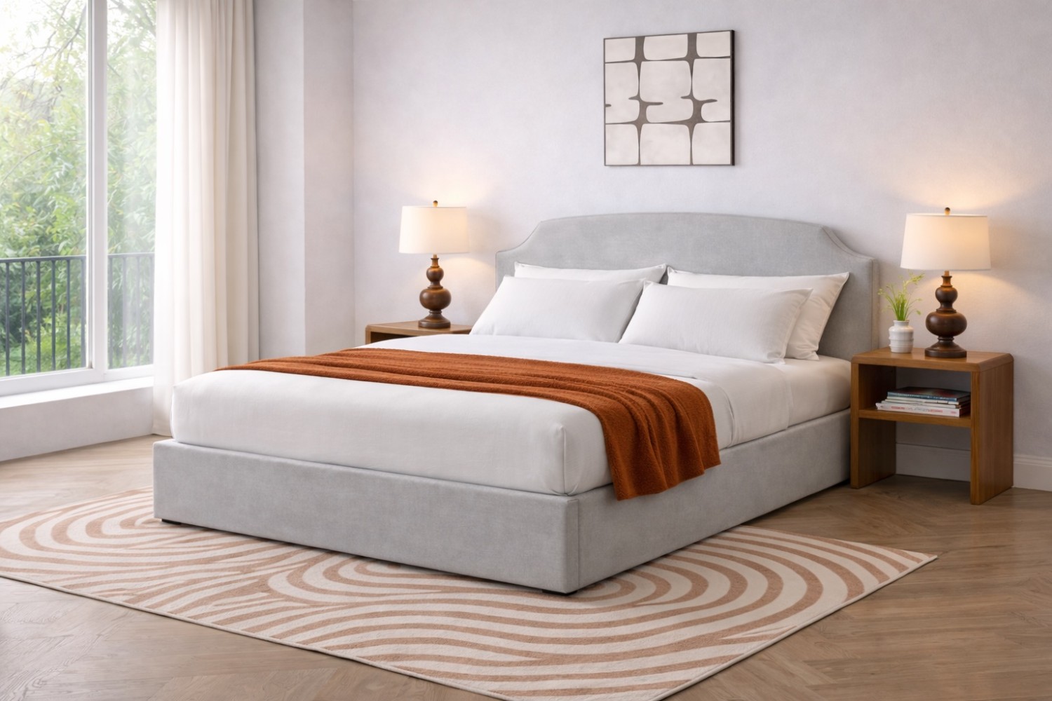 Harmony Base Bed with Optional Ottoman Storage
