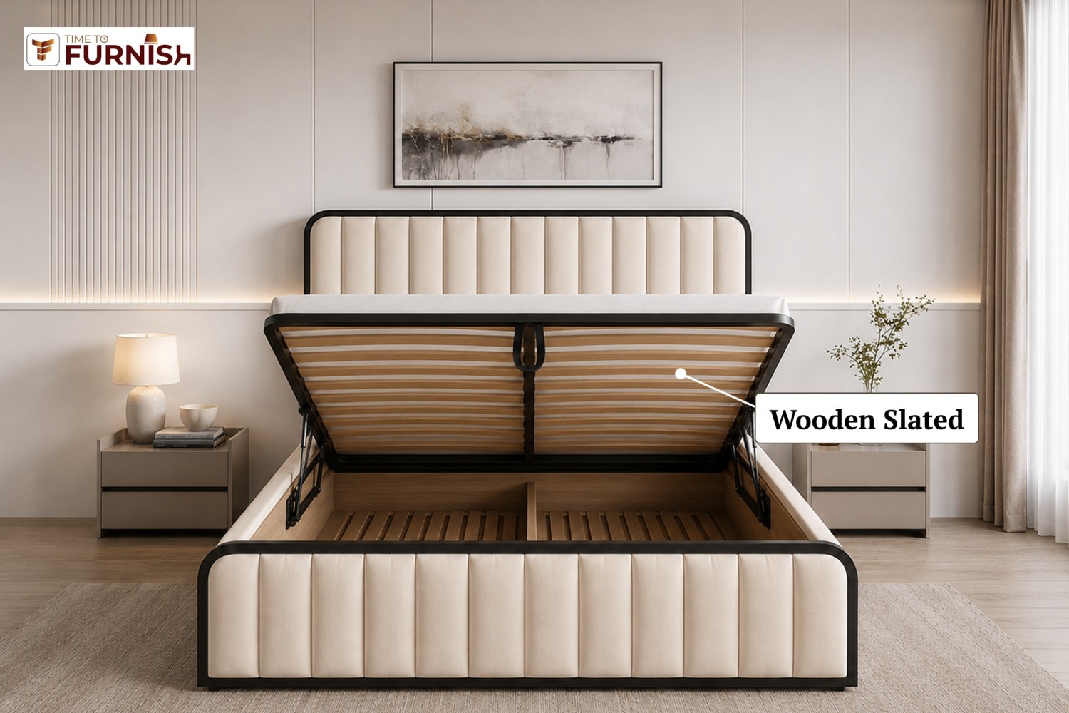 Kingston Bed with Optional Ottoman Storage  TTF281