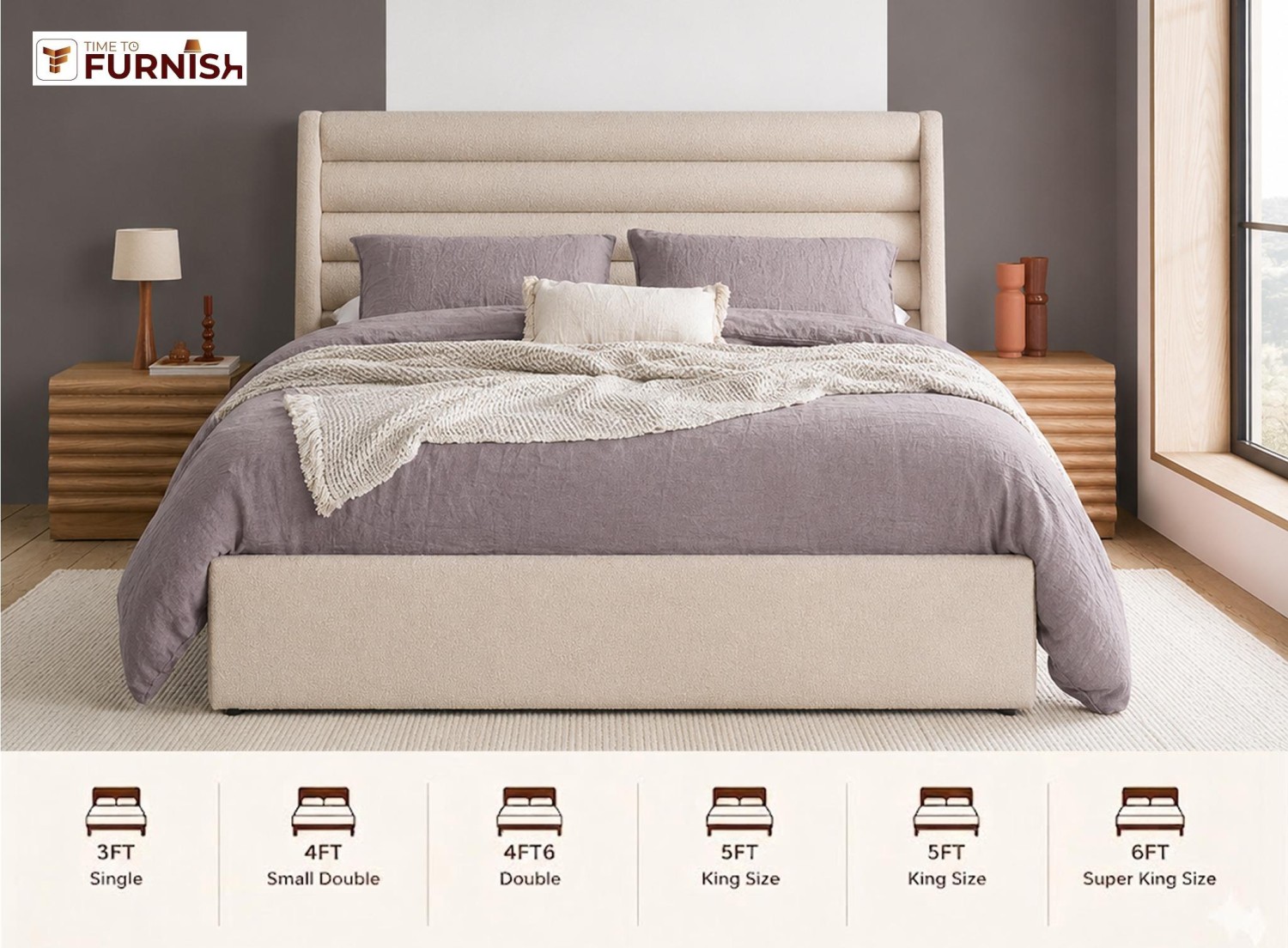 Majestic Bed with Optional Ottoman Storage  TTF283