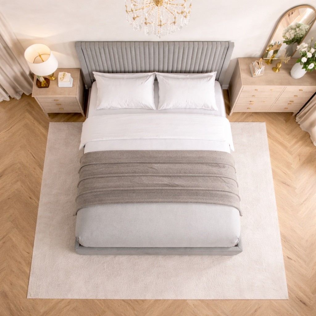 Cloud Nest Bed with Optional Ottoman Storage