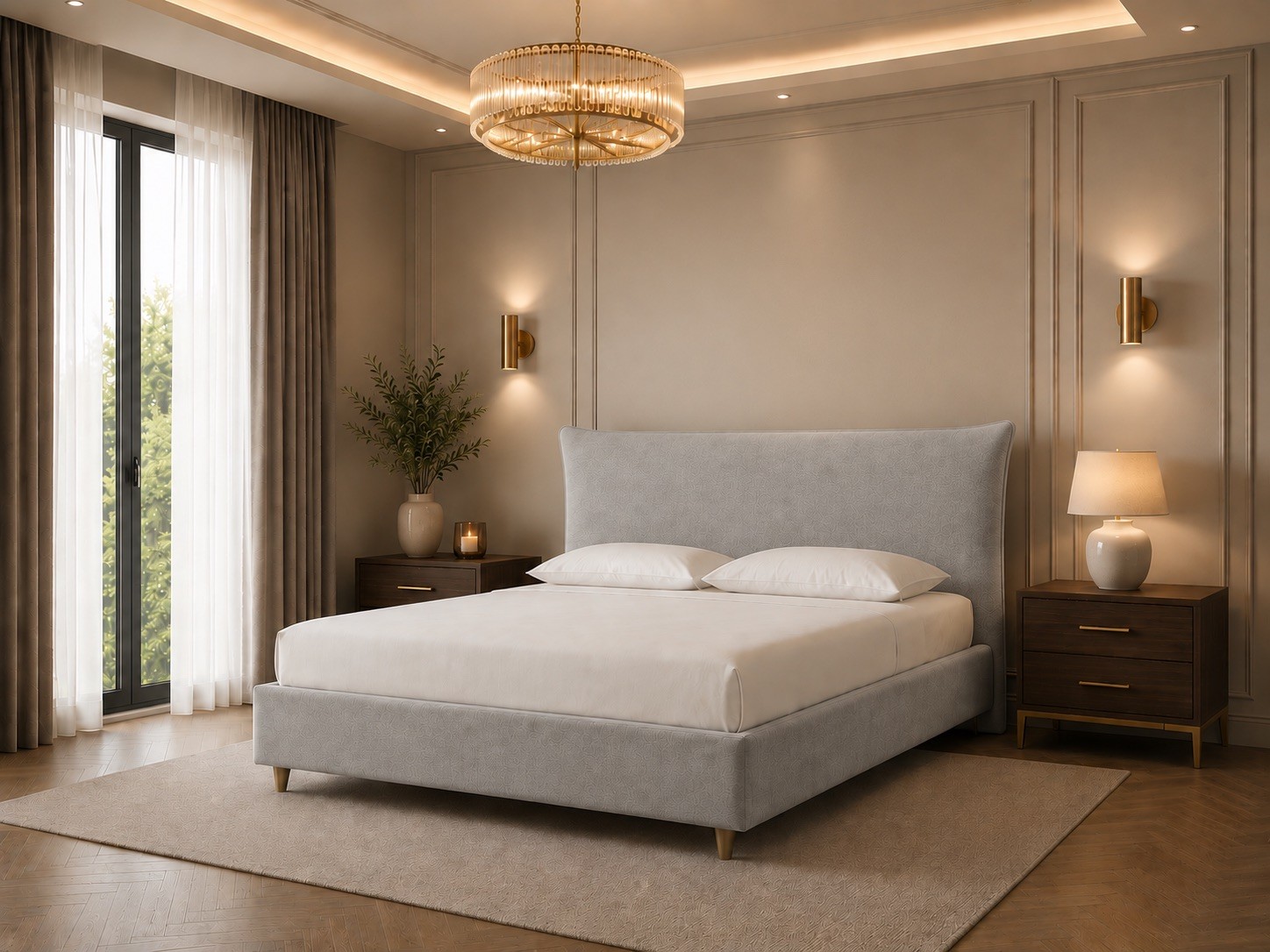 West Coast Bed with Optional Ottoman Storage