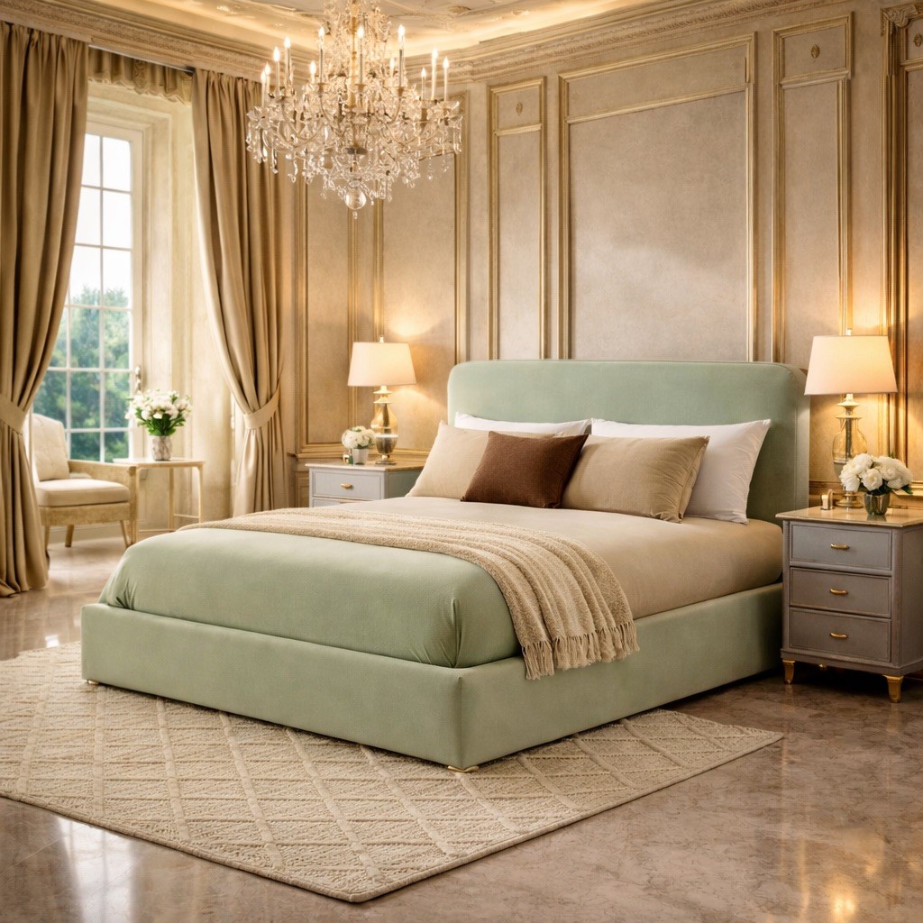 Serenity Frame Bed with Optional Ottoman Storage