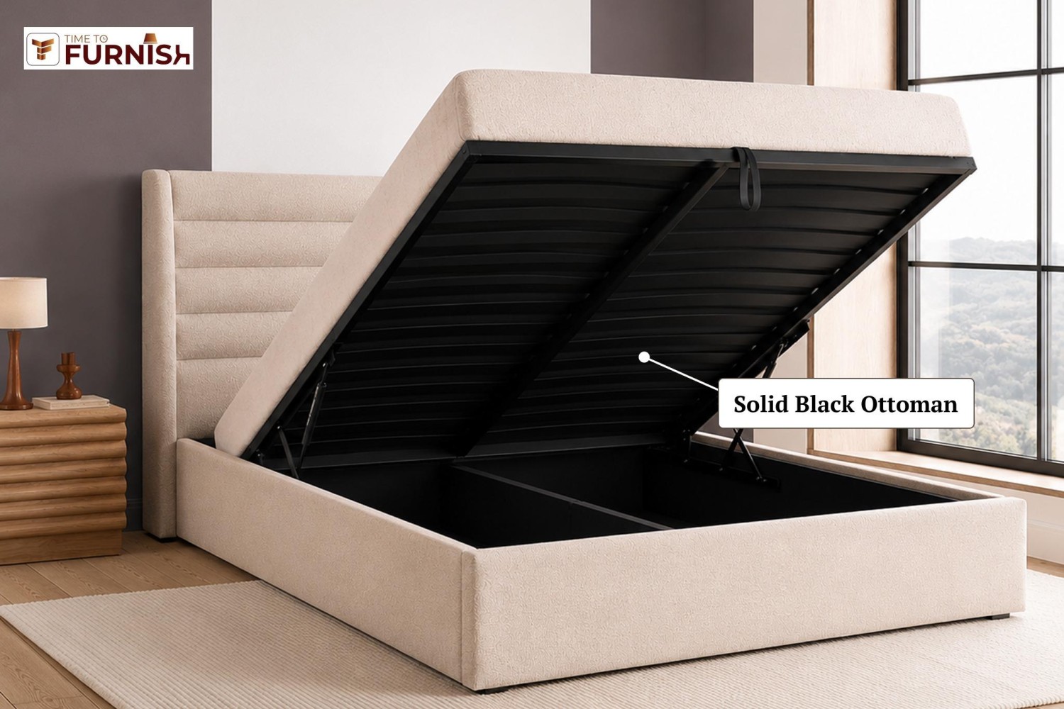 Majestic Bed with Optional Ottoman Storage  TTF283