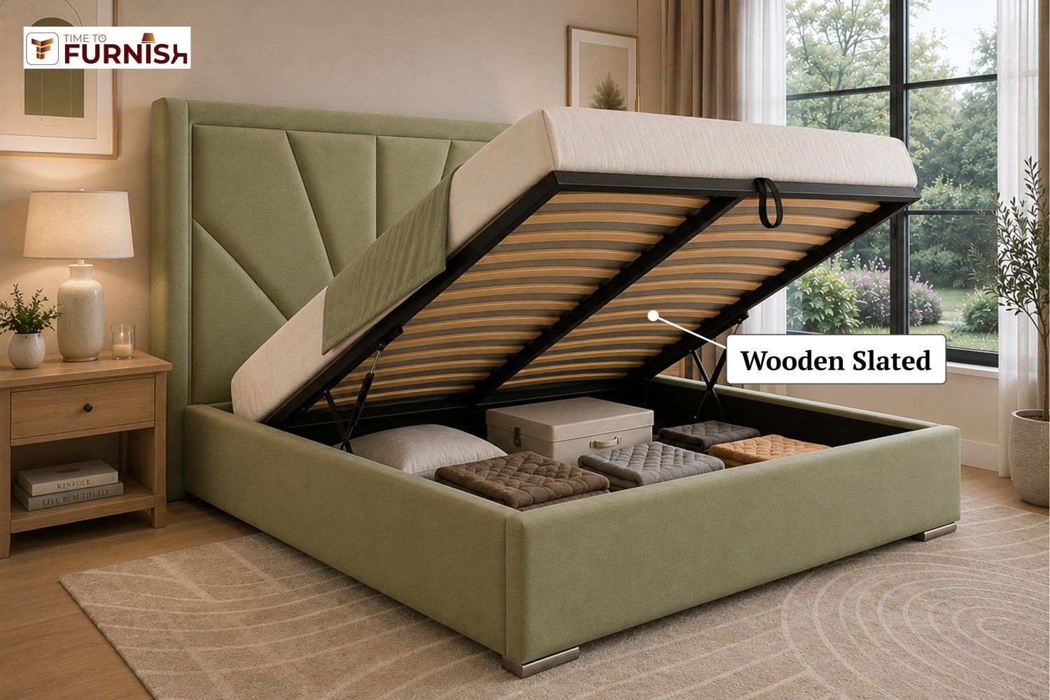 Layla Dream Bed with Optional Ottoman Storage  TTF288