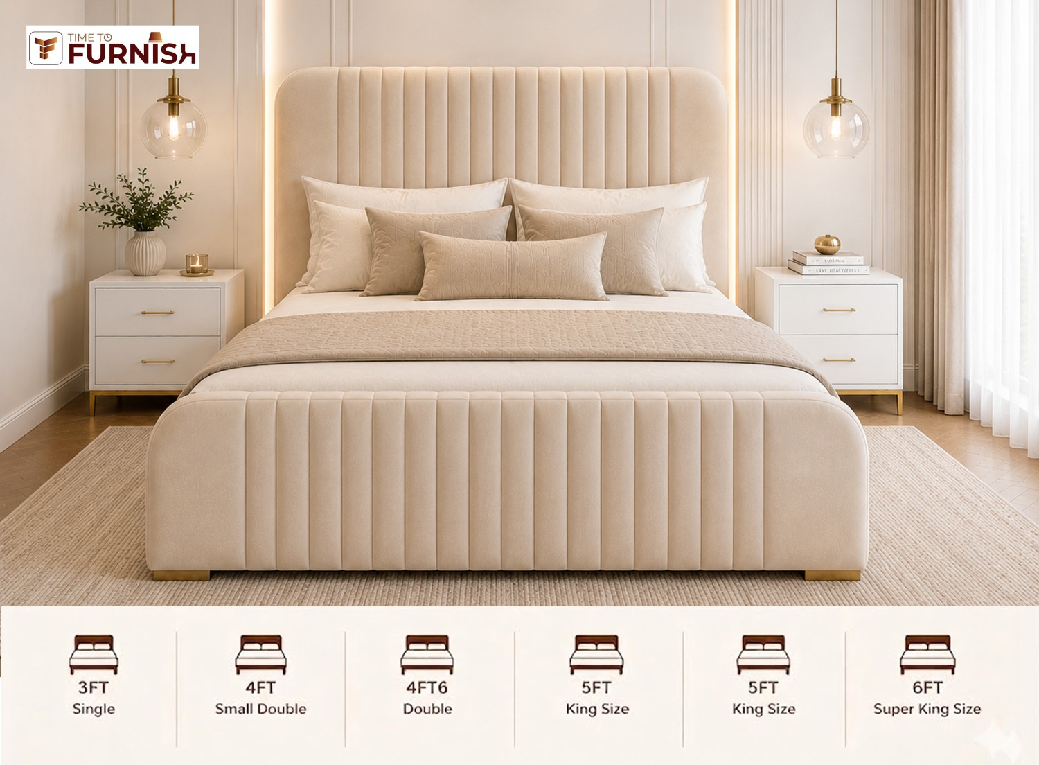 Jannah Supreme Bed with Optional Ottoman Storage  TTF288