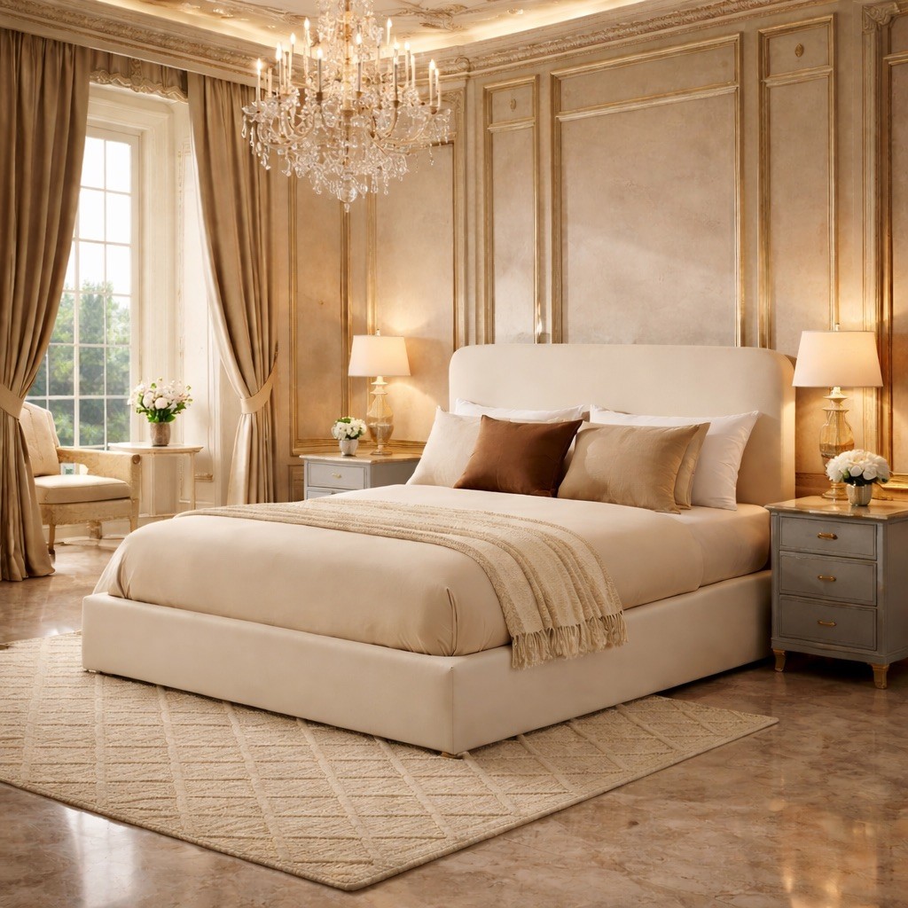 Serenity Frame Bed with Optional Ottoman Storage