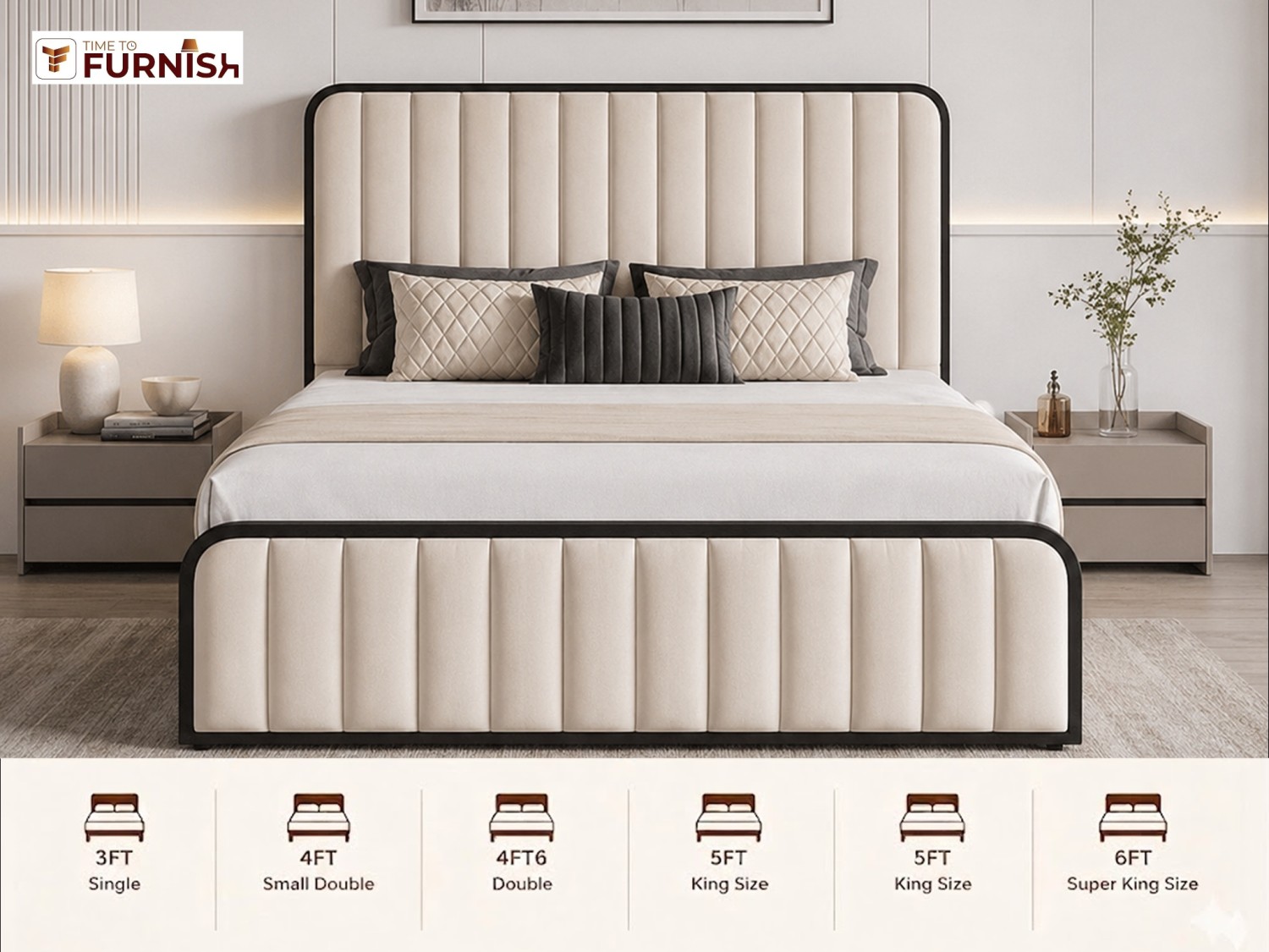 Kingston Bed with Optional Ottoman Storage  TTF281