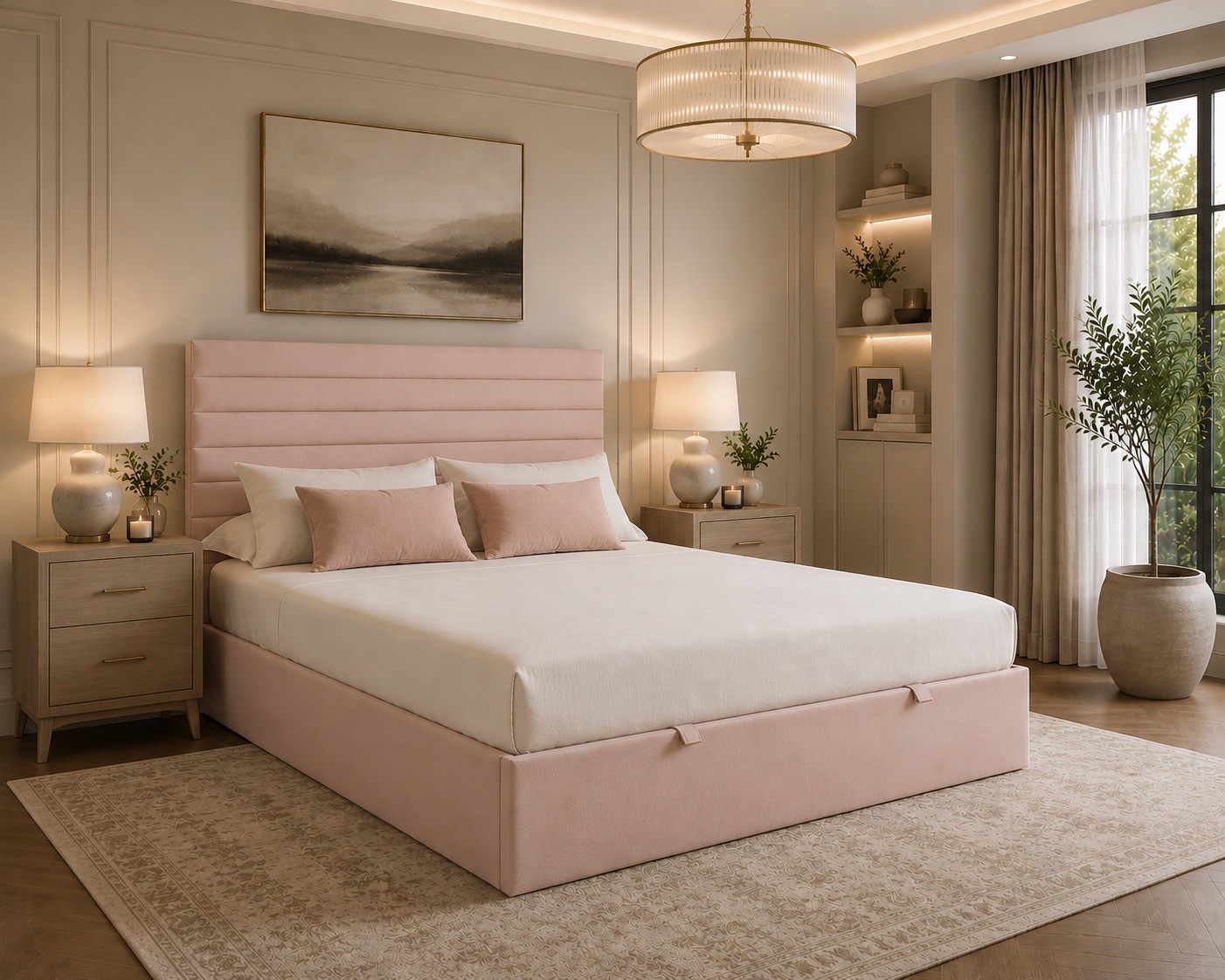 Ramsy Up Bed with Optional Ottoman Storage