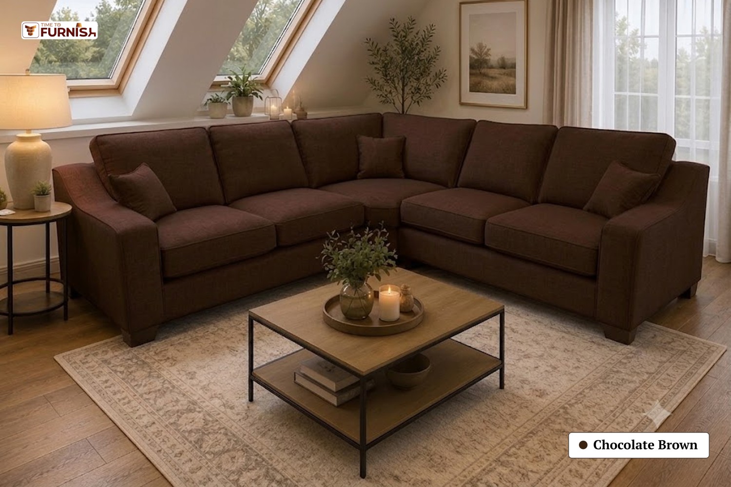 TTF-S-Safiya2631 Luxury Fabric Sofa  Sofa Only (Coffee Table Not Included)